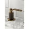 Kingston Brass Widespread Bathroom Faucet with Push PopUp, Antique Brass KS1413KL - alternate 2